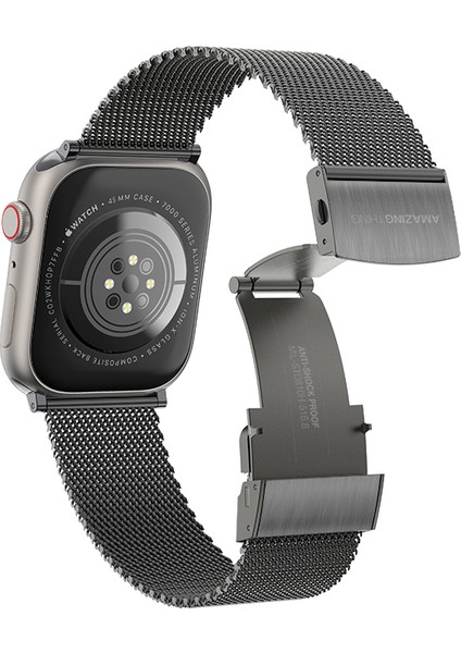 Watch 7 45MM Amazingthing Titan Metal Hasır Kordon Siyah fırsatları