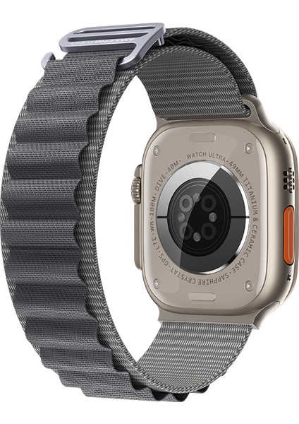 Watch Ultra 49MM Amazingthing Titan Spor Hasır Kordon Gri