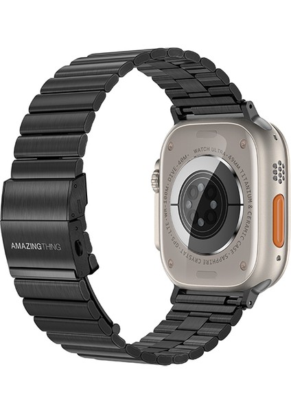 Watch 10 46MM Amazingthing Titan Steel Metal Kordon Siyah fiyatları