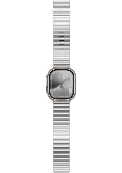 Watch 10 46MM Amazingthing Titan Steel Metal Kordon Gümüş modelleri