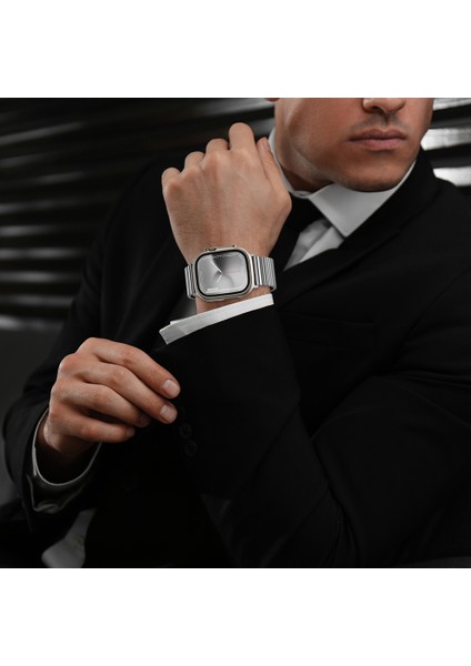 Watch 10 46MM Amazingthing Titan Steel Metal Kordon Gümüş indirimleri