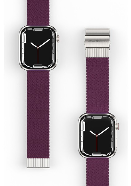 Watch 7 41MM Amazingthing Titan Weave Örgü Sport Kordon Mor indirimleri