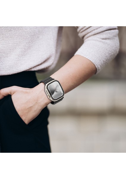 Watch Ultra 49MM Amazingthing Titan Steel Metal Kordon Siyah fırsatları