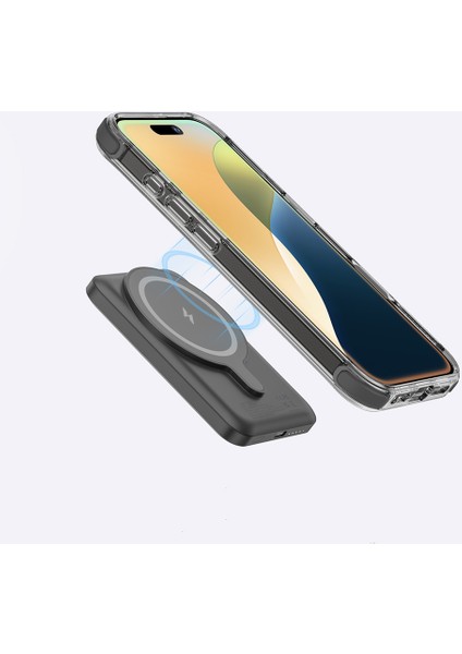iPhone 16 Plus Kılıf Magsafe Şarj Özellikli Amazingthing Omni Serisi Kapak Siyah