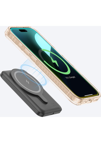 iPhone 16 Pro Max Kılıf Magsafe Şarj Özellikli Standlı Amazingthing Titan Pro Plus Kapak Rose Gold