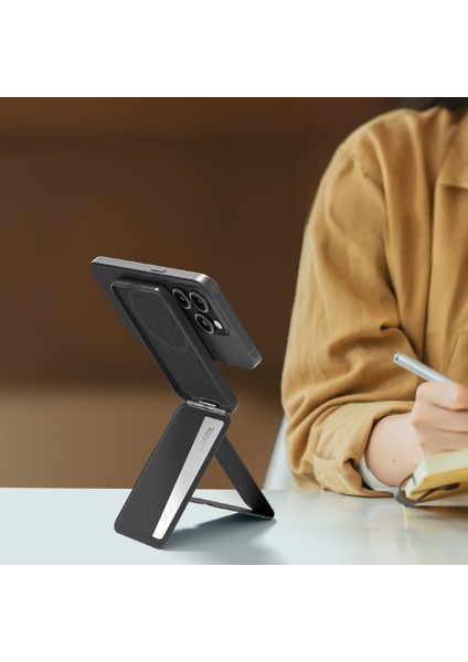 Glamour Link Fonksiyonel Çok Yönlü Standlı Magnetik Kartlık Siyah
