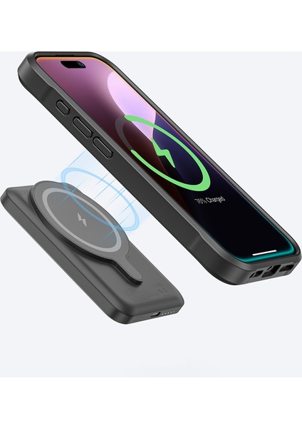 iPhone 16 Plus Kılıf Magsafe Özellikli 1500D Aramid Fiber Amazingthing Titan Max Serisi Kapak Siyah