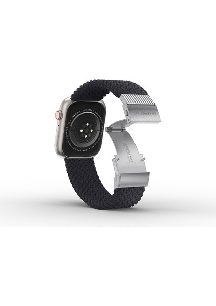 Watch 7 45MM Amazingthing Titan Weave Örgü Sport Kordon Siyah