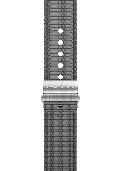 Watch 38MM Amazingthing Titan Swift Deri Dokulu Silikon Kordon Gri fırsatları