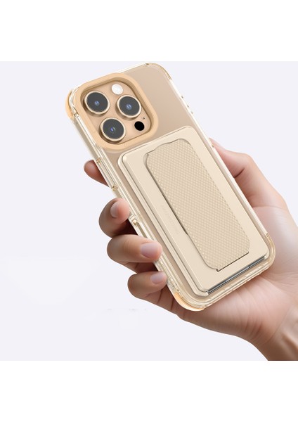 iPhone 16 Pro Max Kılıf Magsafe Uyumlu Standlı Kartlıklı Set Amazingthing Omni Adventure Serisi Rose