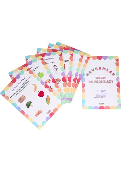 The Grade 2-6 Yaş Yaz-Sil Duyu Kavramları Eğlenceli ve Eğitici Set Etkinlik Kitabı (13 Sayfa-A4 Boyutunda) fiyatları