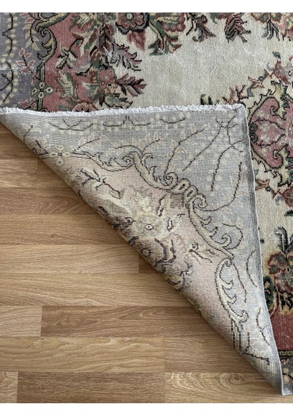 170 x 260 cm Çiçek Desenli El Dokuma Bej ve Gri Antik Büyük Boy Türk Halısı fırsatları
