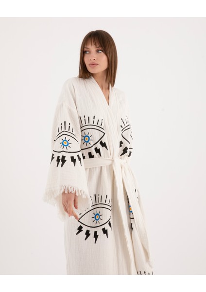 Bornoz ,plaj Kıyafeti, Kimono , Kaftan ,Sabahlık gibi Çok Amaçlı Kullanım & Şimşek Gücü