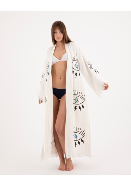 Bornoz ,plaj Kıyafeti, Kimono , Kaftan ,Sabahlık gibi Çok Amaçlı Kullanım & Şimşek Gücü