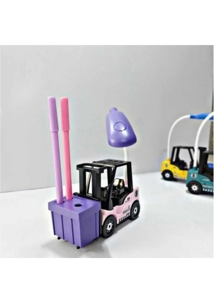 Mini Forklift Model Şarjlı Masa Lambası