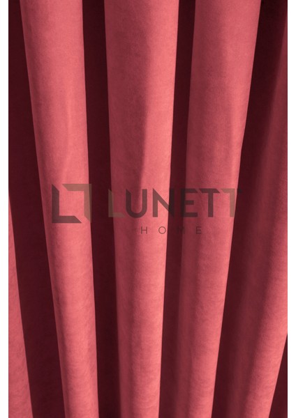 Kullanıma Hazır Pembe Rengi Pilesiz Ekstraforlu Düz Dikim Fon Perde Tek Kanat 9212 fırsatları