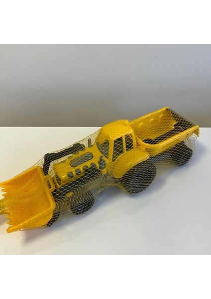 Sarı Siyah Şirin Kum Kepçesi Kürekli ve Kum Taşıyıcılı Traktör | 43X15 cm | Mavi Su Dünyası