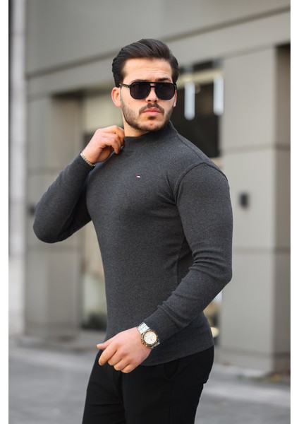 Erkek Yarım Balıkçı Yaka Triko Kazak modelleri
