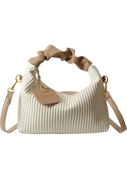 Dikey Şerit Çanta Niş Tasarım Omuz Crossbody Çanta (Yurt Dışından)