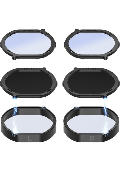 Ps Vr2 Lens Için Vr Reçeteli Lensler Miyopi Önleyici Mavi Gözlükler Psvr2 Parçaları Için Hızlı Sökme Koruma Çerçevesi (Yurt Dışından)