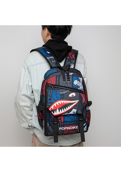 Yeni Ilkokul Çantası Köpekbalığı Oxford Kumaş Baskılı Okul Çantası Sırt Çantası, Birinci Ila Üçüncü Sınıf Küçük Okul Çantası Için Uygun (Yurt Dışından) fiyatları