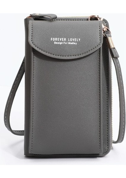 Kadın Pu Deri Crossbody Kart Tutucu Messenger Çanta (Yurt Dışından)