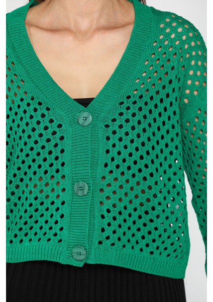Ajurlu Triko Hırka P-00012737