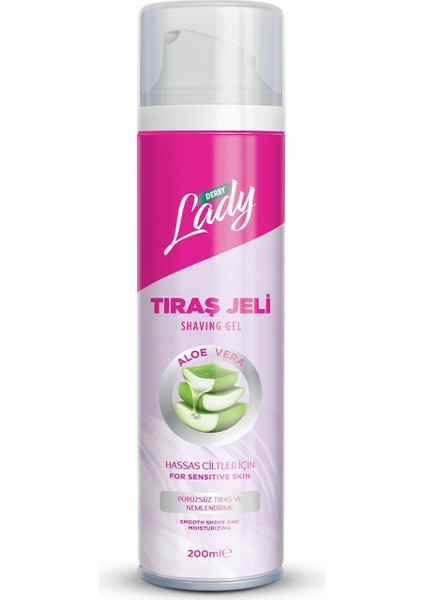 Lady Tıraş Jeli Aloe Vera 200MLX12 Adet