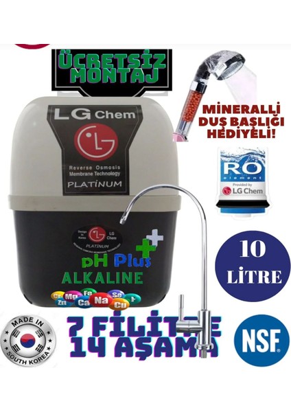 Suarıtma Cihaz 8 Litre Orj Marka 14 Aşamalı 6 Filtreli