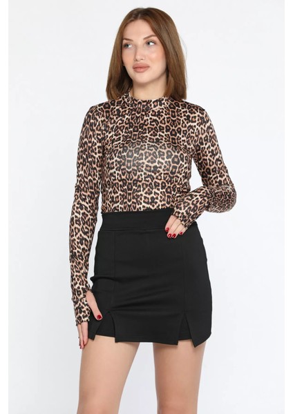 Çift Yırtmaçlı Şort Etek