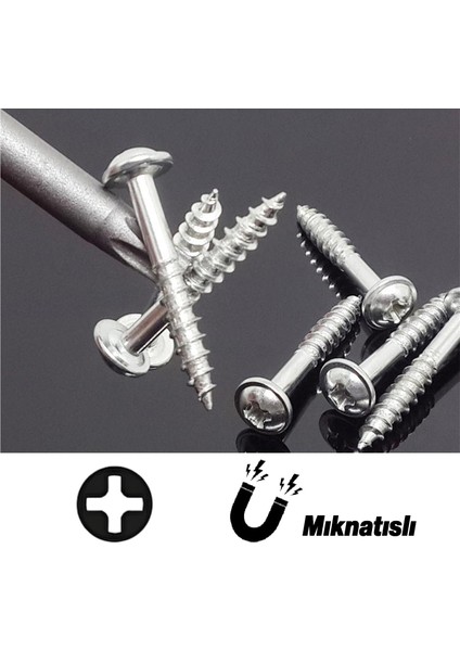 Mıknatıslı Yıldız Ph2 Bits Uç 100 mm 10'lu Set Kutulu Manyetik 1/4" Matkap Ucu 10 cm Uzunluk