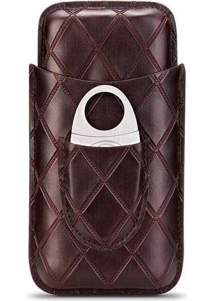 Kesicili Deri Puro Kılıfı 3'lü Croco Kahve 56RING