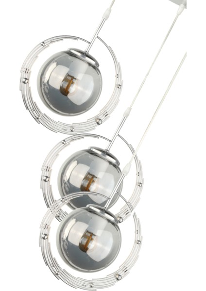 Titan 3.lü Avize Krom Füme Cam fırsatları