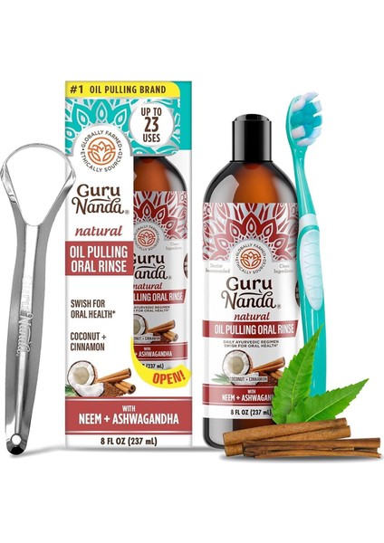 Coconut - Cinnamon Ağız Bakım Suyu 237 ml