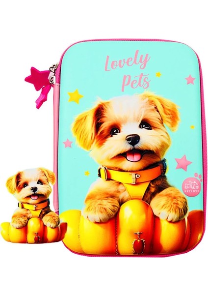 Köpekcik Kabartmalı Eva Kalemlik Büyük Boy
