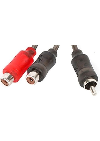 Stınger SI12YF 2-Kanal, Koaksiyel Krom Uç Y Kablo Rca