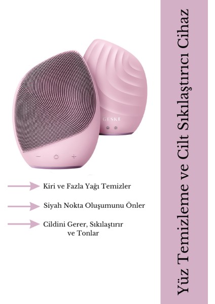 Soğutma ve Isıtmalı LED Terapili, Yüz Maskesi ve Temizleme 5'li Bakım Seti