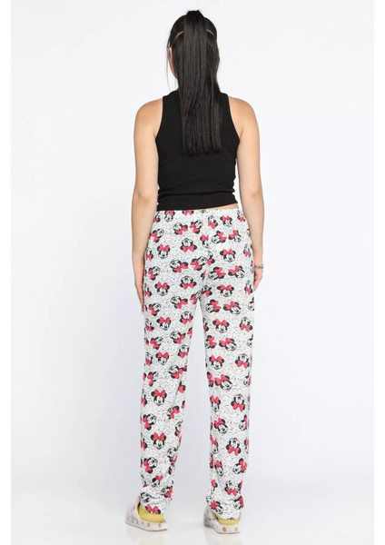 Kadın Beli Lastikli Desenli Pijama Altı