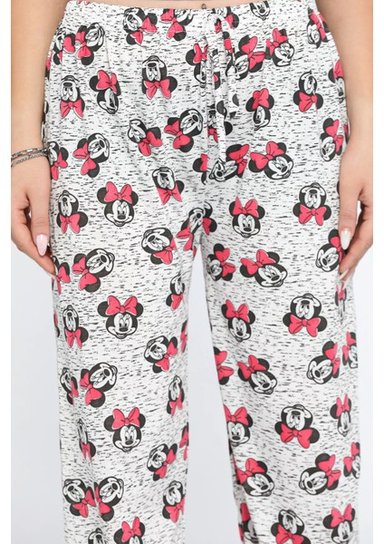 Kadın Beli Lastikli Desenli Pijama Altı