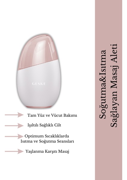 Soğutma ve Isıtmalı LED Terapili, Yüz Maskesi ve Temizleme 5'li Bakım Seti