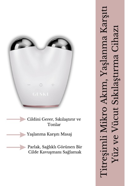 Soğutma ve Isıtmalı LED Terapili, Yüz Maskesi ve Temizleme 5'li Bakım Seti