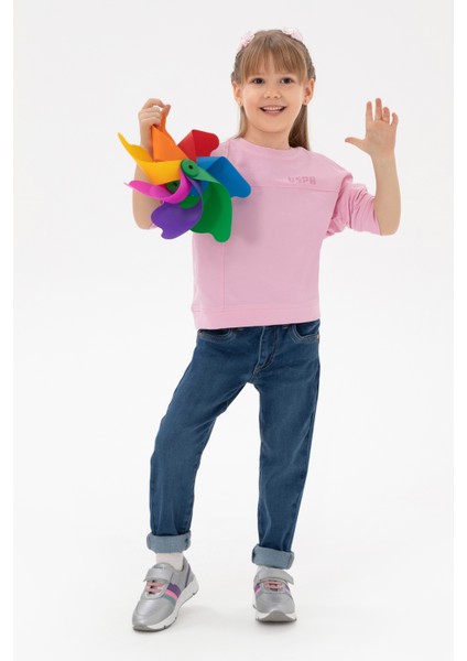 Kız Çocuk Koyu Mavi Pantolon (Jean) 50283884-DN0023