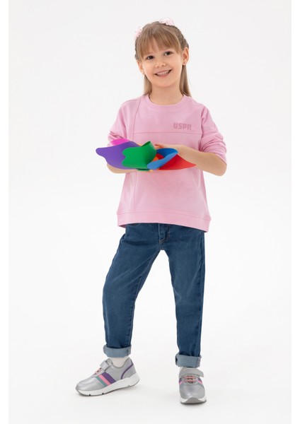 Kız Çocuk Koyu Mavi Pantolon (Jean) 50283884-DN0023