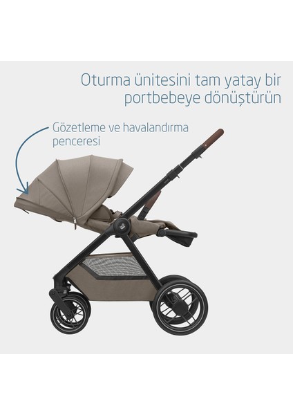 Oxford-Pebble 360 Pro Çift Yönlü Seyahat Sistem Bebek Arabası Twillic Truffle