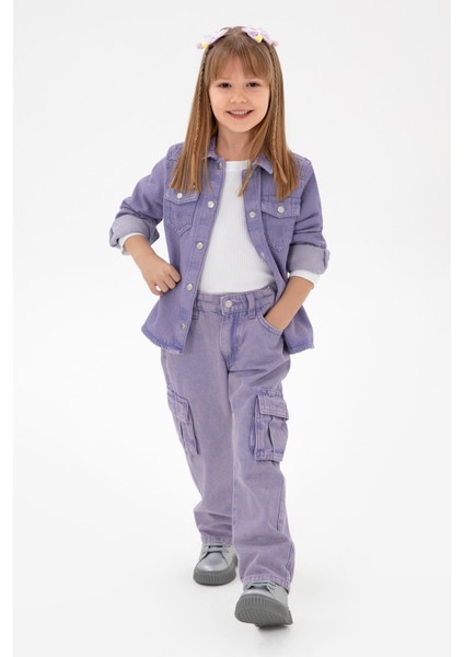 Kız Çocuk Menekşe Pantolon (Jean) 50291146-Vr037