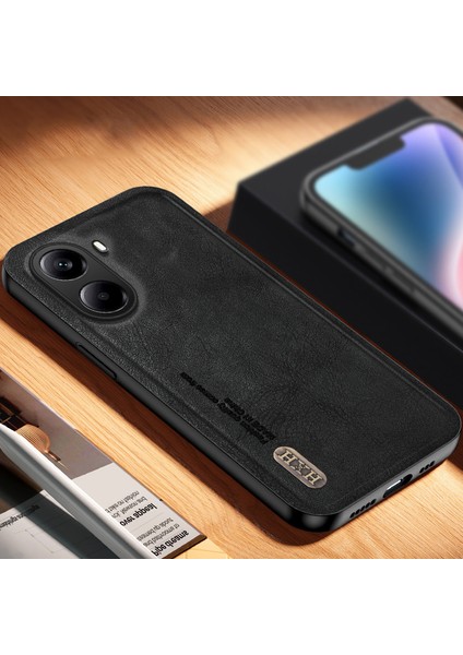 Poco X7 Pro Retro Pu Araba Manyetik Emme Cep Telefonu Kılıfı (Yurt Dışından)