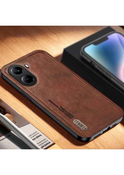 Poco X7 Pro Retro Pu Araba Manyetik Emme Cep Telefonu Kılıfı (Yurt Dışından)