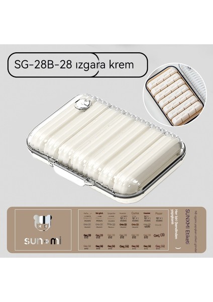 Taşınabilir Hap Kutusu - Yedi Gün Açık Mühürlü Hap Dağıtım Kutusu - Mücevher Kutusu (Yurt Dışından) fiyatları