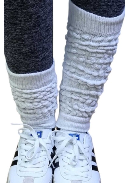 Kadın Dört Mevsim Ayaksız Triko Tozluk 2'li Set modelleri