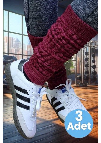 Kadın Dört Mevsim Ayaksız Triko Tozluk 3 Adet